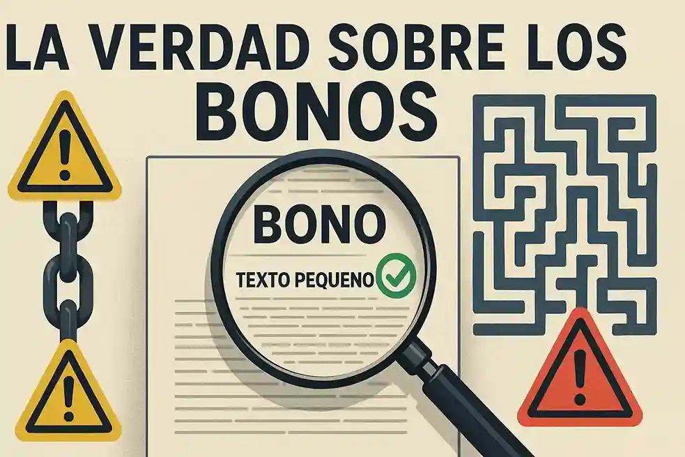 La verdad sobre los bonos de apuestas - Requisitos de rollover y letra pequeña que debes conocer