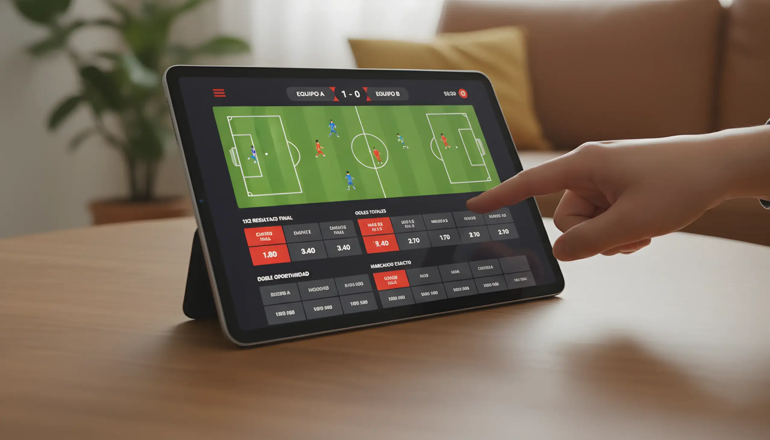 Interfaz de Codere mostrando opciones de deportes virtuales