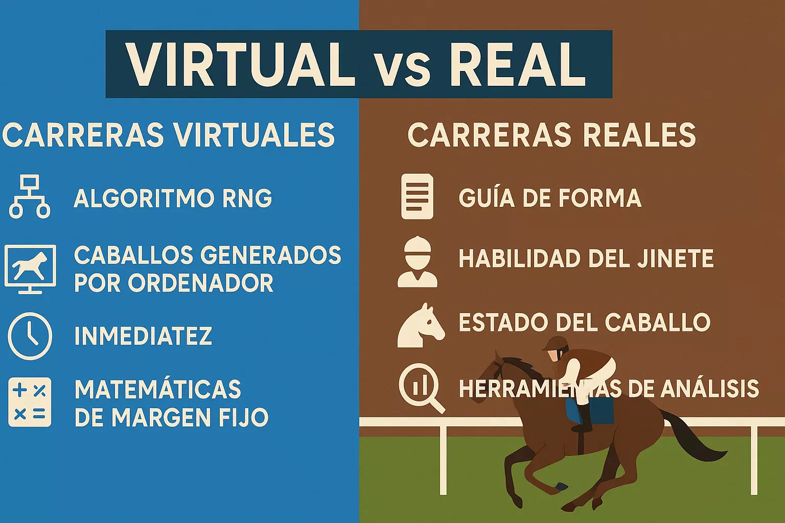 Carreras virtuales vs carreras reales - Diferencias, análisis y cuándo elegir cada una